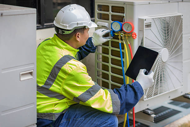Professional Air Duct Cleaning technician working in Stockton, NJ